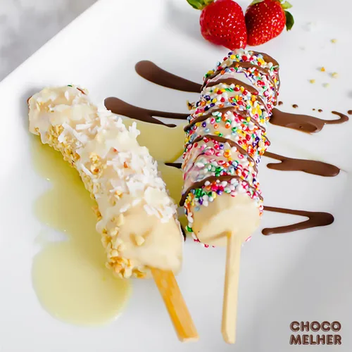 Vista 7 de CHOCOMELHER Blanco - Paquete de 2 unidades de chocolate blanco con leche para chocobananos - Recubrimiento de chocolate - Lo mejor para cubrir