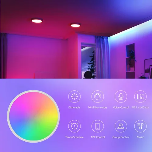 Vista 6 de Enchufe inteligente Mini 10A, compatible con aplicación Cozylife, salida inteligente compatible con Alexa y Google Home, certificado UL, control