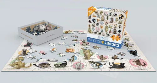 Vista 3 de EuroGraphics Rompecabezas de gatitos de yoga