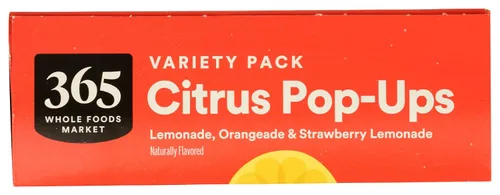 Vista 4 de 365 by Whole Foods Market, Popups Citrus, 3 onzas líquidas cada uno, 6 unidades (paquete de 1)