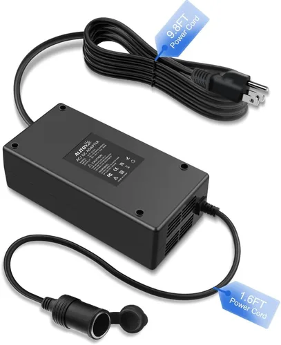 Vista 8 de ALITOVE Convertidor de CA a CC de 110V a 12V 12.5A 150W máximo Fuente de alimentación para exteriores 13 pies IP67 Adaptador de CA/CC impermeable