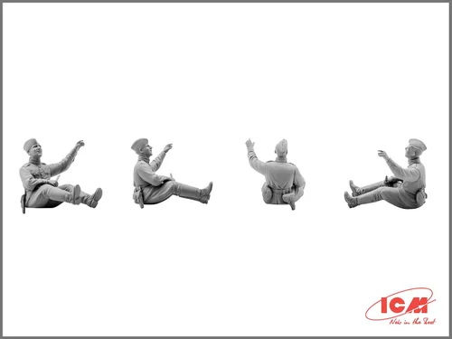 Vista 5 de ICM Modelos Soviética Tank Crew 1943-1945 Kit de construcción