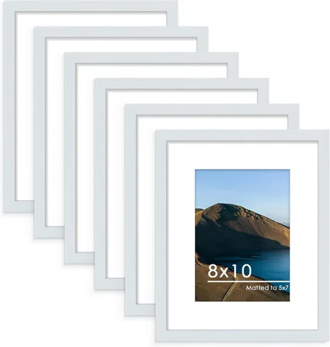 Vista 48 de PEALSN - Juego de 6 portarretratos de 5 x 7 pulgadas para fotos de 4 x 6 pulgadas con paspartú/5 x 7 pulgadas sin paspartú, para montaje en Negro