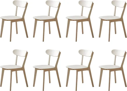 Vista 21 de Sillas de comedor 100% de madera maciza de roble - Sillas de cocina, silla de estudio de diseño moderno clásico para una vida elevada (Negro-1)