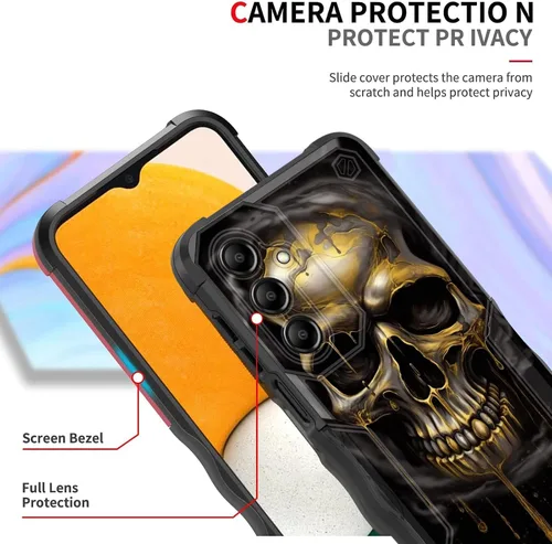 Vista 734 de Funda para Galaxy A14 5G, [Doble Capa][Protección contra Caídas de Grado Militar de 10 Pies] [Antideslizante] Funda Resistente a Prueba de Golpes