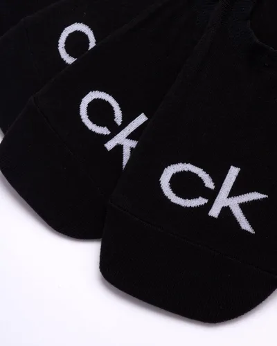 Vista 4 de Calvin Klein 3 pares de calcetines con logotipo de mezcla de algodón para hombre
