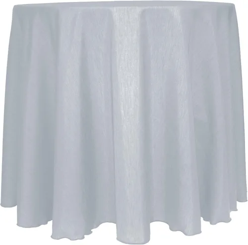 Vista 45 de Mantel reversible de satén Shantung de Ultimate Textile Majestic 96" redondo, Satin, Paquete de 2