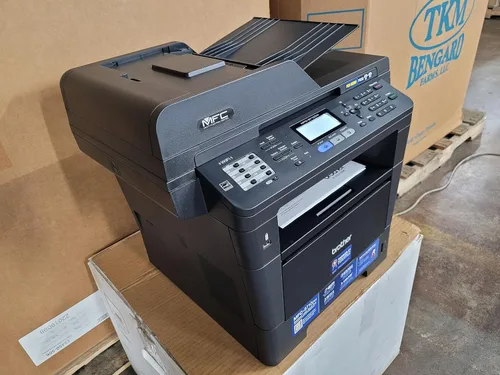 Vista 5 de Impresora monocroma inalámbrica Brother Printer MFC8710DW con escáner, copiadora y fax, Negro