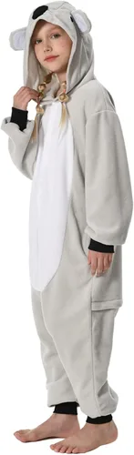 Vista 4 de GONAAP Unisex Kids Onesie Plush One Piece Pajamas Cosplay Animal Onesie Girls Family Costume