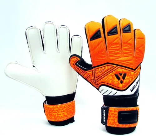 Vista 3 de Vizari Sion - Guantes de portero de fútbol para niños y adultos, material sintético, palma de látex alemana de 0.118 in, pulsera elástica ajustable