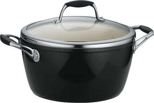 Vista 11 de Tramontina Ceramica Deluxe - Juego de utensilios de cocina de 8 piezas con tapas, ollas y sartenes antiadherentes de cerámica, juego de cocina, apto