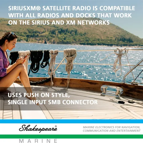 Vista 6 de Shakespeare Antena de radio satélite SiriusXM SRA-50