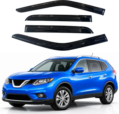 Vista 273 de Visera de ventana IG para Ford Focus Sedán y Hatchback 2012-2018, Protector de ventana lateral para lluvia y viento estilo Mugen, extra duradero