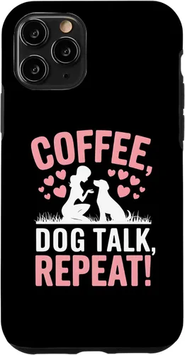 Vista 29 de Coffee Dog Talk Repeat Dog Mom Puppy Love Case for iPhone 17