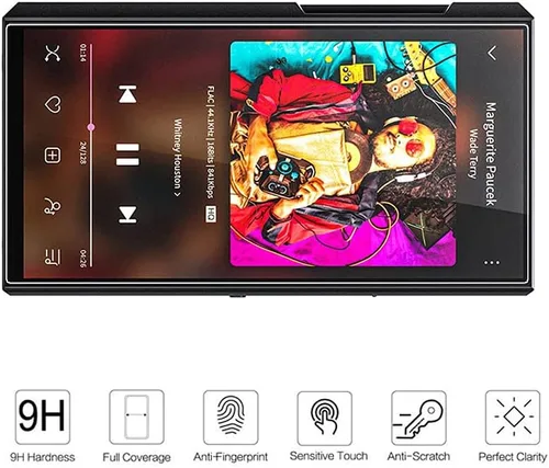 Vista 6 de Zshion - Protector de pantalla para FiiO M11 Plus, protector de pantalla de vidrio templado de dureza 9H para FiiO M11 Plus con antihuellas