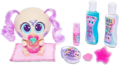 Vista 3 de Ksimerito Neonate Nerlie Pink Pipirisnais Fantasy - Juego de accesorios de ducha con toalla, esponja de estrella, champu, antibacteriano, colonia