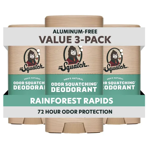 Vista 15 de Dr. Squatch - Desodorante natural para hombres - Sin aluminio, elimina el olor - Birchwood Breeze (2.65 oz, paquete de 3)