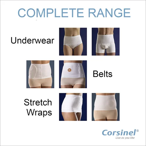 Vista 7 de StomaSafe Plus - Luz de soporte para ostomía/hernia de TYTEX (beige, S/M) 33.5 - 44 pulgadas de circunferencia de cadera