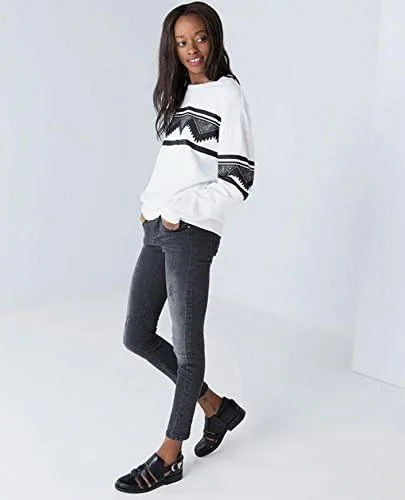 Vista 3 de Towallmark (TM)Moda Europa Mujer Étnica Impresión Blusa Sudadera Sudadera Sudadera con capucha (S)