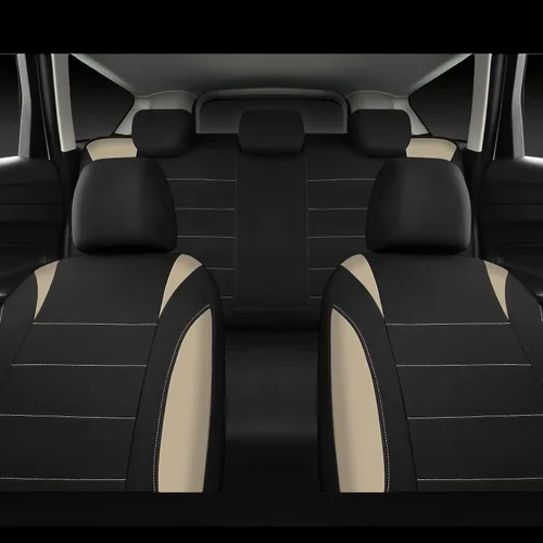 Vista 2 de CAR PASS Fundas impermeables para asientos de coche, juegos completos, fundas universales para asientos de coches, juego completo de fundas