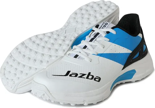 Vista 5 de KD - Zapatos de cricket para hombre, zapatos de hockey con pinchos de goma, multiusos para exteriores, calzado de rendimiento completo para césped