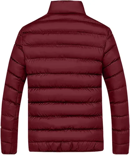Vista 2 de Mens Puffer Jacket Lightweight Packable Winter Jacket Warm Quilted Jackets Down Puffer Hoodie Padded Windproof Coat