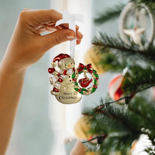 Vista 7 de LIFE&FOOT Adornos para Árbol de Navidad 2025 Colgante Encantador Decorativo Colgante de Encanto para Automóvil Regalo de Recuerdo de Vacaciones