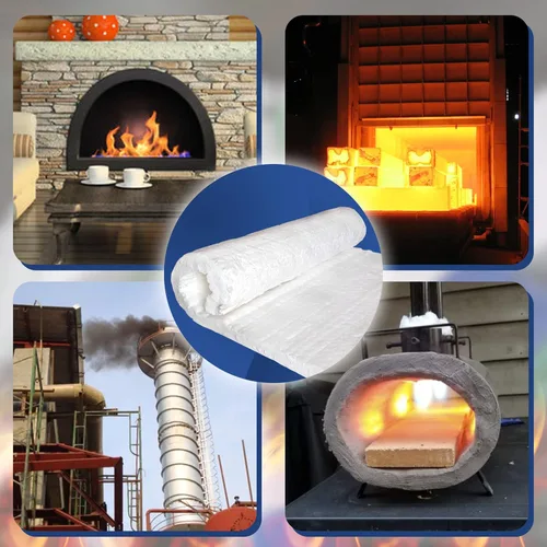 Vista 6 de Simond Store Manta aislante de fibra de cerámica, 1 pulgada de grosor x 24 x 12 pulgadas, 2600F #8 aislamiento ignífugo para hornos, forja, horno