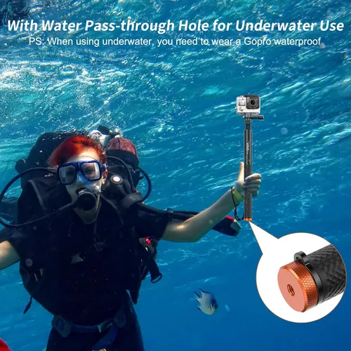 Vista 12 de VRIG Palo selfie invisible de 63 in/63″ para Insta360 X6/X5/X4 Air/X4/X3