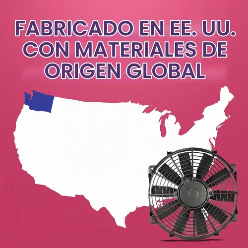 Vista 4 de Flex-a-lite 114 ventilador eléctrico Trimline de 14 pulgadas (reversible)