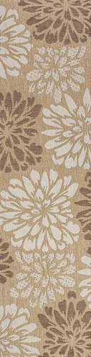 Vista 2 de Eyely BMS110I-28 Santa Monica Zinnia - Alfombra moderna con textura floral para interiores y exteriores, estilo costero, glamour, dormitorio, patio