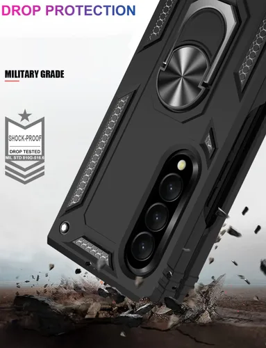 Vista 4 de IKAZZ Funda protectora a prueba de golpes para Galaxy Z Fold 3, grado