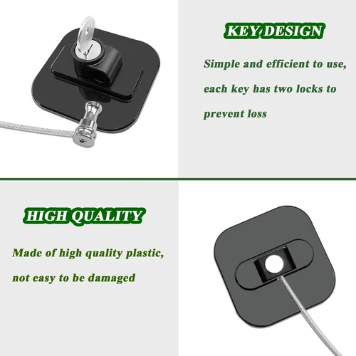 Vista 2 de Cerradura para refrigerador con llave, cerraduras para refrigerador, congelador, armarios y cajones, freidora de aire para horno, armarios