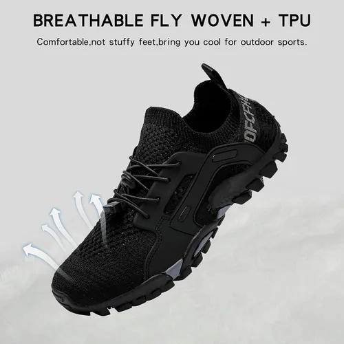Vista 3 de TANGYUGEN Zapatos de agua para hombre y mujer, zapatos acuáticos para playa, antideslizantes, ligeros, transpirables, para caminar, trotar, viajes