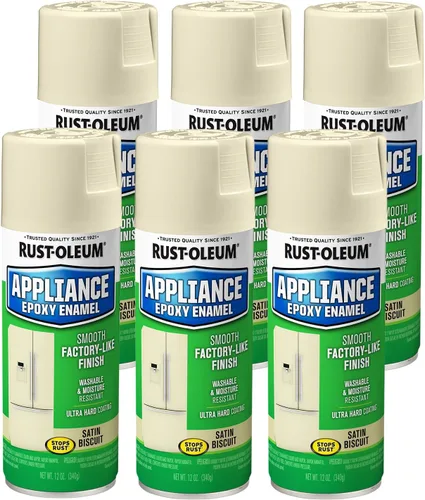 Vista 9 de Rust-Oleum 7882830 - Pintura en aerosol de epoxi para electrodomésticos, 12 onzas, color almendra