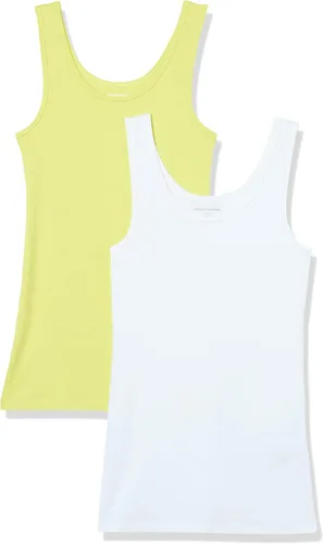 Vista 44 de Amazon Essentials - Camiseta sin mangas de corte entallado para mujer Aqua Blue/French Blue
