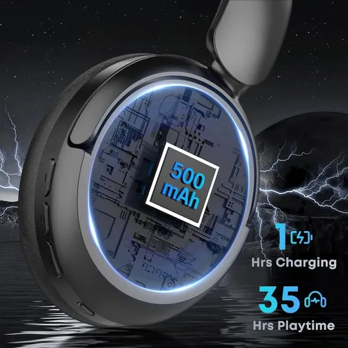 Vista 4 de Auriculares Bluetooth, auriculares híbridos con cancelación activa de ruido