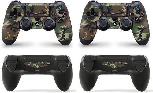 Vista 4 de giZmoZ n gadgetZ PS4 - Adhesivo vinal para consola y 2 fundas de control