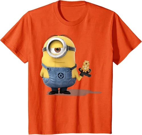 Vista 34 de Camiseta Despicable Me Minions Holding A Ginger Bread Minion Retrato Pequeña