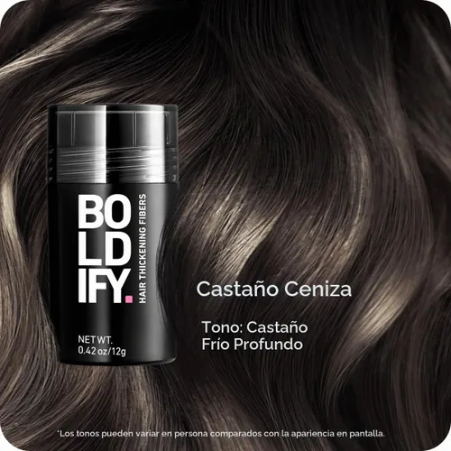 Vista 2 de BOLDIFY Fibras capilares para cabello fino, para mujeres y hombres, marrón Marrón cenizo
