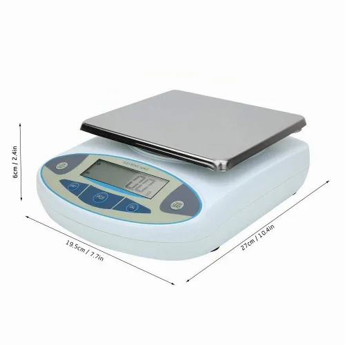 Vista 4 de Balanza digital, 44.1 lbs 0.00 oz Balanza de laboratorio de alta precisión Balanza electrónica analítica digital 100240V (US)