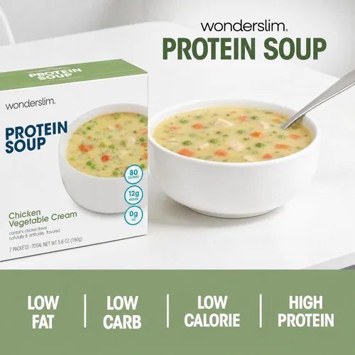 Vista 5 de Mezcla para sopa dietética WonderSlim de alto contenido de proteínas