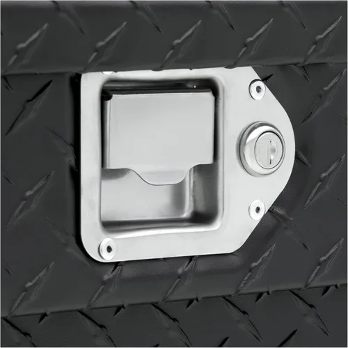 Vista 8 de UWS TBS-72-MB Caja de herramientas de aluminio negro mate para camiones de 72 pulgadas