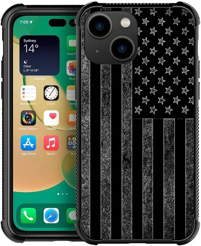 Vista 39 de ZHEGAILIAN Funda compatible con iPhone 14, funda de munición AK 47, parte trasera de vidrio templado+funda protectora de TPU de silicona suave