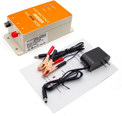 Vista 4 de DC 12 V Solar Electric Fence Charger Ranch Controlador de Energía Animal Mapache Perro Oveja Caballo Ganado Aves Granja Cerca Eléctrica