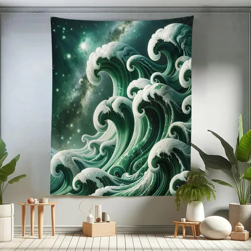 Vista 276 de Ambesonne Tapiz de arte afro, hombre negro fuerte con una corona de trazos impresión de pintura moderna, decoración de tela para colgar en la pared