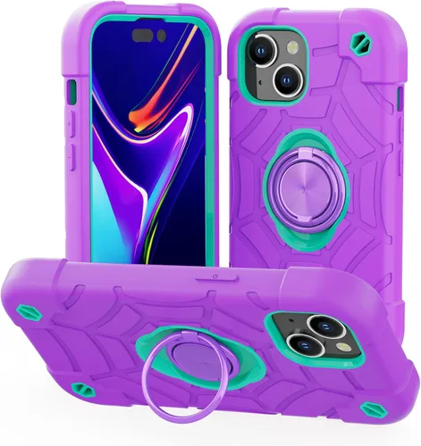 Vista 12 de Funda para iPhone SE de 3ª/2ª generación, iPhone 8/7/6/6S con soporte (no para modelos de tamaño grande), funda híbrida a prueba de golpes de Negro