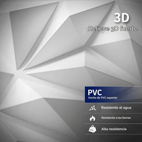 Vista 3 de Art3dwallpanels - Paneles de pared 3D, color blanco, paquete de 33