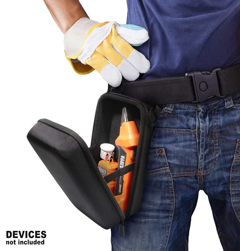 Vista 4 de Funda para Klein Tools 80016, ET310 AC Circuit Breaker Finder, Probador de salida GFCI integrado, receptáculo RT310 y kit de accesorios