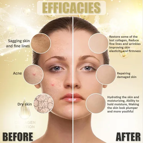 Vista 3 de YMEYFAN Máscara de gelatina en polvo para faciales profesionales – Mascarilla facial reafirmante e hidratante con colágeno, cuidado de la piel